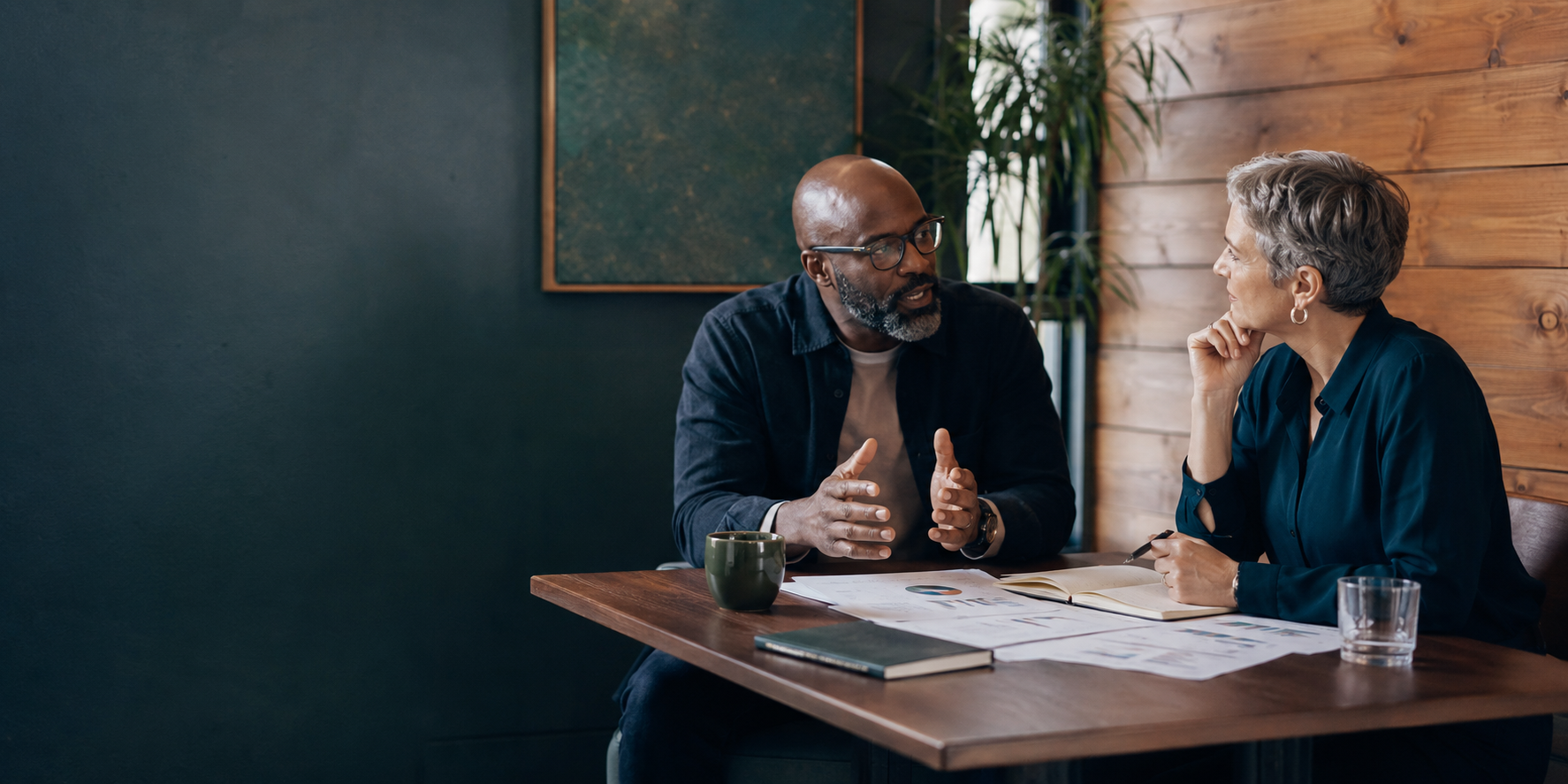 Two leaders in a trusted ongoing executive intelligence partnership